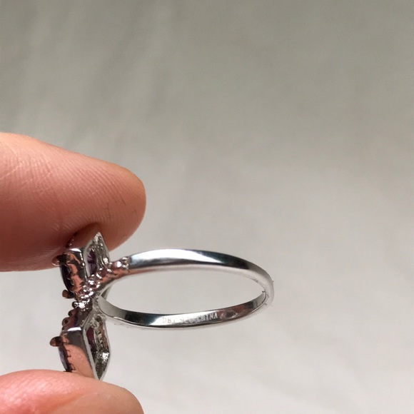 Amethyst 925 sterling silver ring - Picture 7 of 11